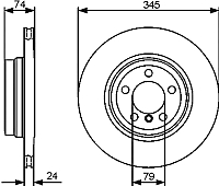 Тормозной диск Bosch 0986479440 - 