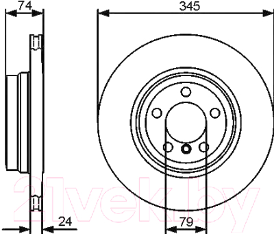

Тормозной диск Bosch, 0986479440