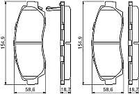 

Тормозные колодки, 0986494308