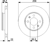 Тормозной диск Bosch 0986479367 - 