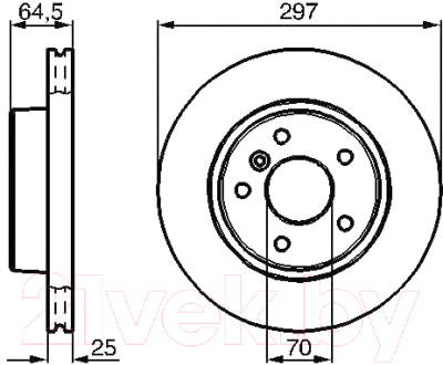 

Тормозной диск Bosch, 0986478483