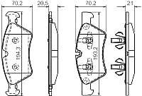 Тормозные колодки Bosch 0986494165 - 