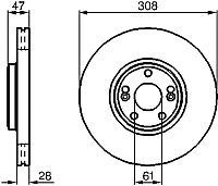 Тормозной диск Bosch 0986479199 - 