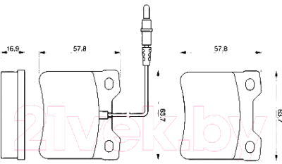 

Тормозные колодки Bosch, 0986494000