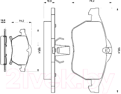 

Тормозные колодки Bosch, 0986424488