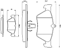 Тормозные колодки Bosch 0986461129 - 