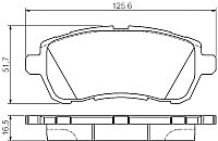 

Тормозные колодки, 0986495108