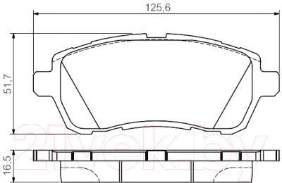 

Тормозные колодки Bosch, 0986495108