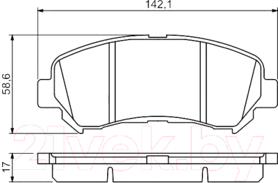 

Тормозные колодки Bosch, 0986494244