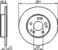 Тормозной диск Bosch 0986478187 - 