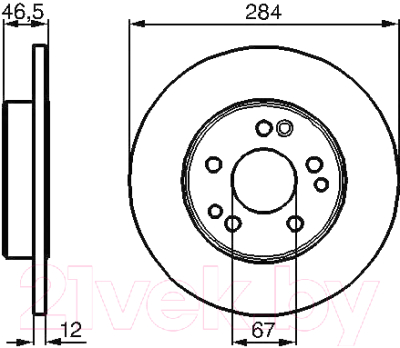 

Тормозной диск Bosch, 0986478187