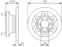 Тормозной диск Bosch 0986479641 - 