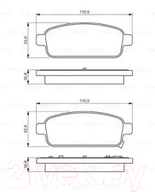 

Тормозные колодки Bosch, 0986495259