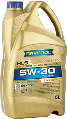 Моторное масло Ravenol HLS 5W30 / 111111900501999 (5л)