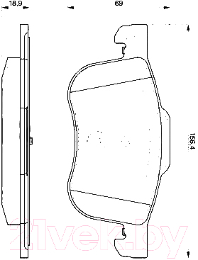 

Тормозные колодки Bosch, 0986424540