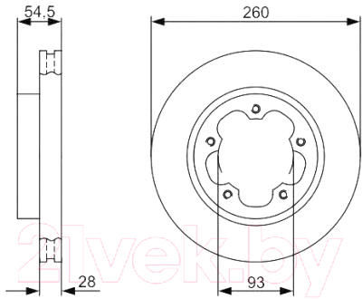 Тормозной диск Bosch 0986479392