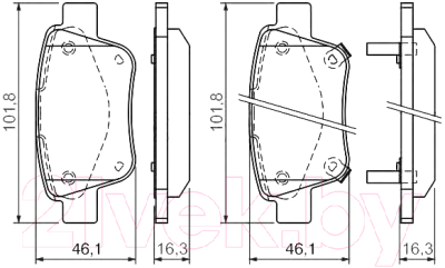 

Тормозные колодки Bosch, 0986424798