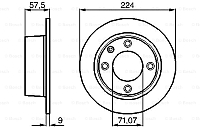 Тормозной диск Bosch 0986478604 - 