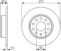Тормозной диск Bosch 0986479677 - 