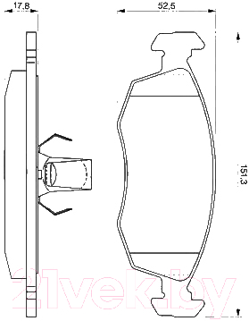 

Тормозные колодки Bosch, 0986424554