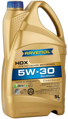 Моторное масло Ravenol HDX 5W30 / 111112500501999