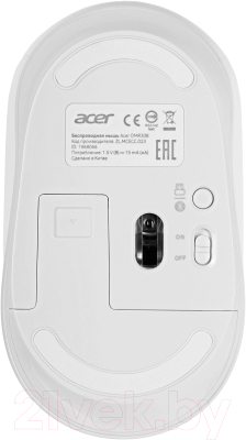 Мышь Acer OMR308 / ZL.MCECC.023  (белый)