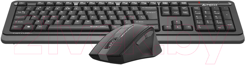 Комплект клавиатура и мышь A4Tech Fstyler FGS1035Q (черный/серый) — фото 4
