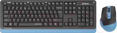 Клавиатура+мышь A4Tech Fstyler FGS1035Q (черный/синий)
