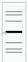 Дверь межкомнатная Velldoris Xline 10 Экошпон 60x200 (зеффиро эмалит текстурный/лакобель черный) - 