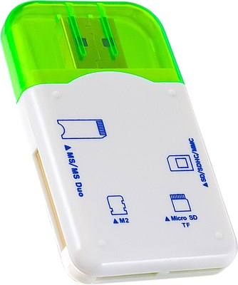 Картридер Perfeo PF-VI-R010 (зеленый) - 