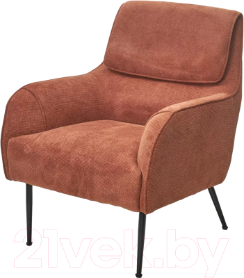 Кресло мягкое M-City Magda / 629M05454 (Cato-08 коричневый/черный)