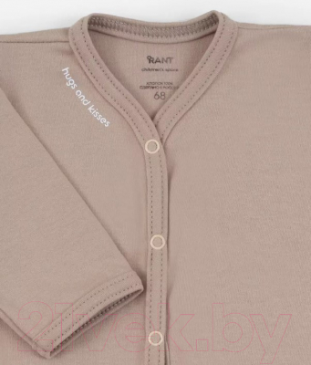 Изображение товара Комбинезон для малышей Rant Hugs And Kisses / 1172/6-68 (Latte Beige, р.68)