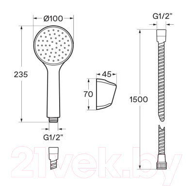 Смеситель Santek Нико WH5A10005C001