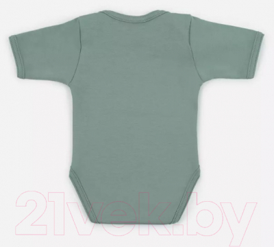 Изображение товара Боди для малышей Rant Hugs And Kisses с коротким рукавом / 6272/5-62 (Sage Green, р.62)