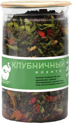 Чай листовой Первая чайная компания Клубничный мохито Зеленый (150г)