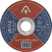 Набор отрезных дисков Interflex AO46TBF Inox 125x1.6x22.23мм / 4079121610.21 (5шт) - 