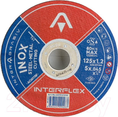 Набор отрезных дисков Interflex AO60TBF Inox / 4079121210.21 (5шт)