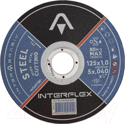 Набор отрезных дисков Interflex AO60TBF Steel / 4078121010.21 (7шт)