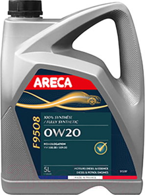 Моторное масло Areca F9508 0W20 / 051527 (5л)