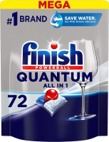Капсулы для посудомоечных машин Finish Quantum  All in One (72шт) - 
