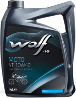 Моторное масло WOLF Moto 4T 10W40 / 29133/4 (4л) - 