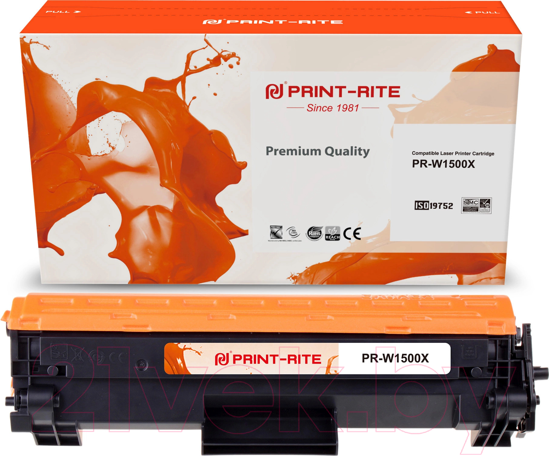 Тонер-картридж Print-Rite TFHBYZBPU1J / PR-W1500X