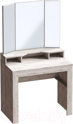 Туалетный столик с зеркалом Мебельград Соренто (дуб бонифаций/дуб бонифаций)