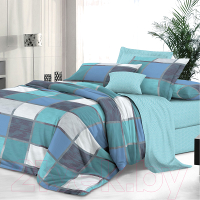 Комплект постельного белья Alleri Сатин Premium евро max / СП-244