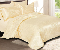 Комплект постельного белья Alleri Сатин Jacquard Premium семейный / СЖ-051 - 