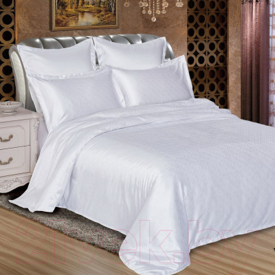 Комплект постельного белья Alleri Сатин Jacquard Premium семейный / СЖ-054