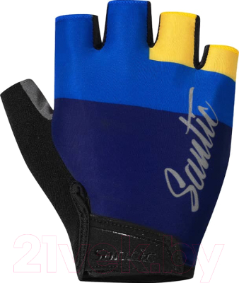 Велоперчатки Santic 3P142B (L, синий/желтый)