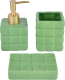 Набор аксессуаров для ванной Arya Grace / 8680943228819 (зеленый) - 