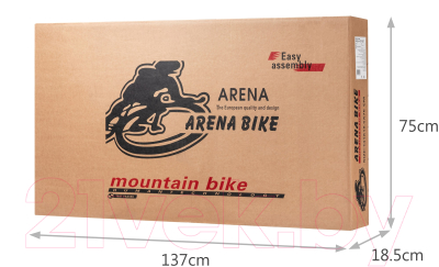 Велосипед Arena Space 27.5 2024 (17, графитовый, разобранный, в коробке)