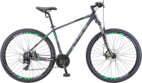 Велосипед STELS Navigator 930 MD V010 (18.5, антрацитовый/зеленый, разобранный, в коробке) - 
